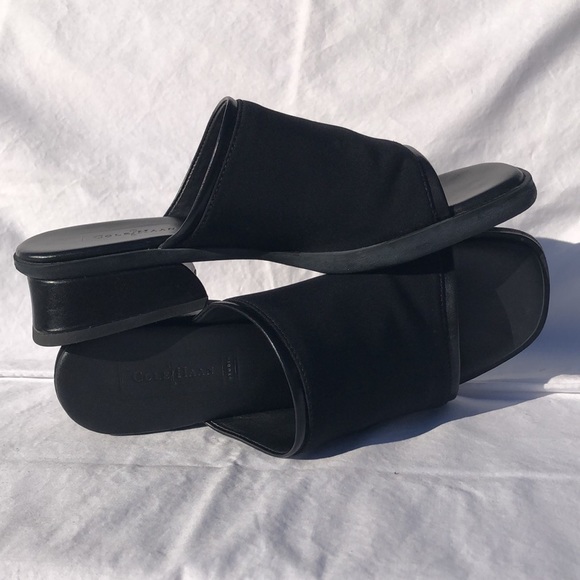 Cole Haan Black Micro Fiber Slide/Mule w/1.5” Heel, “Traci” - Picture 13 of 13